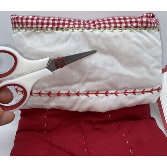 Pottery Barn Kids Christmas Stocking Red with White Stripes Holiday Quilted 2017 - Picture 8 of 12